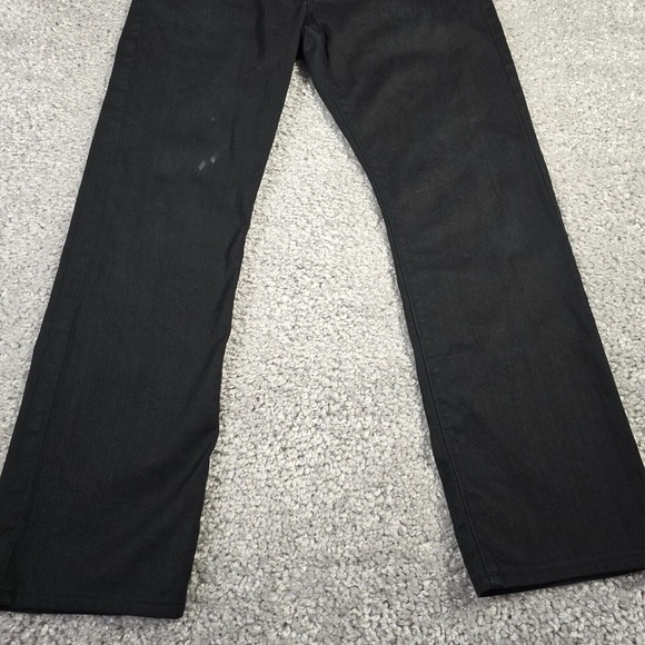 Adriano‎ Goldschmied Jeans Mens 33 (Fits 32x30) Black The Protege Straight READ - Picture 2 of 16